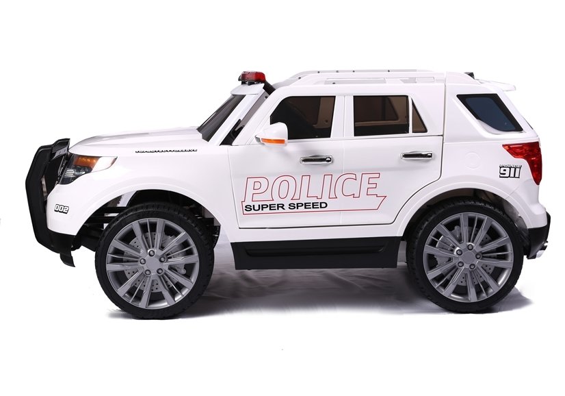 Jeep na Akumulator Policyjny Biały Pojazdy elektryczne
