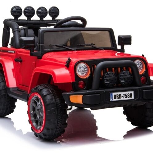 Jeep na Akumulator 4x4 Czerwony- baby-zone.pl