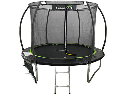 trampolina lean sport max 305 cm czarno zielona